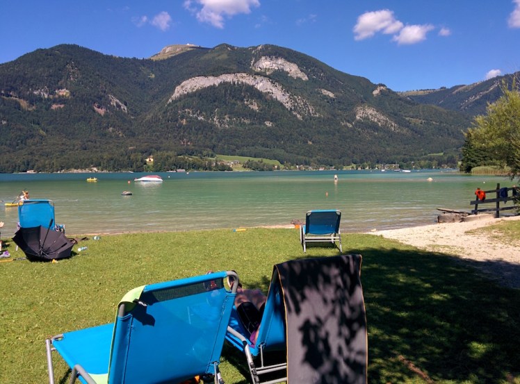 Camping Wolfgangsee Erholung am Birkenstrand