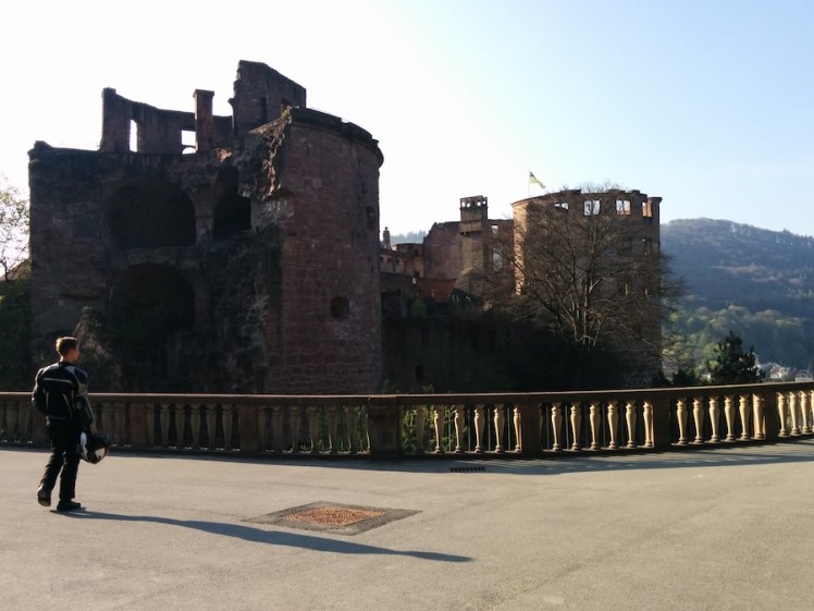 Schloss Heidelberg Ankunft am Abend