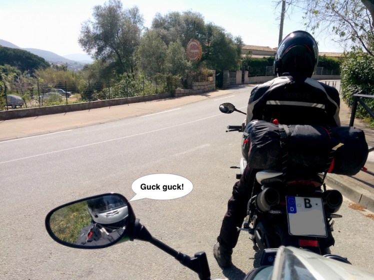 Korsika Route prüfen auf Motorrädern
